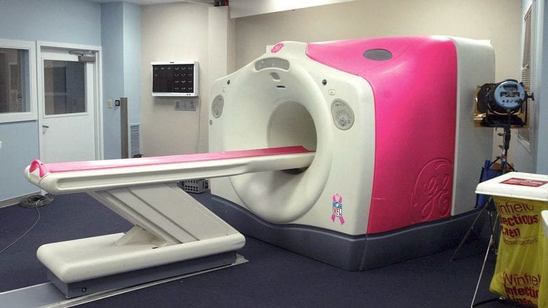 MRI scanner in a clinical imaging suite