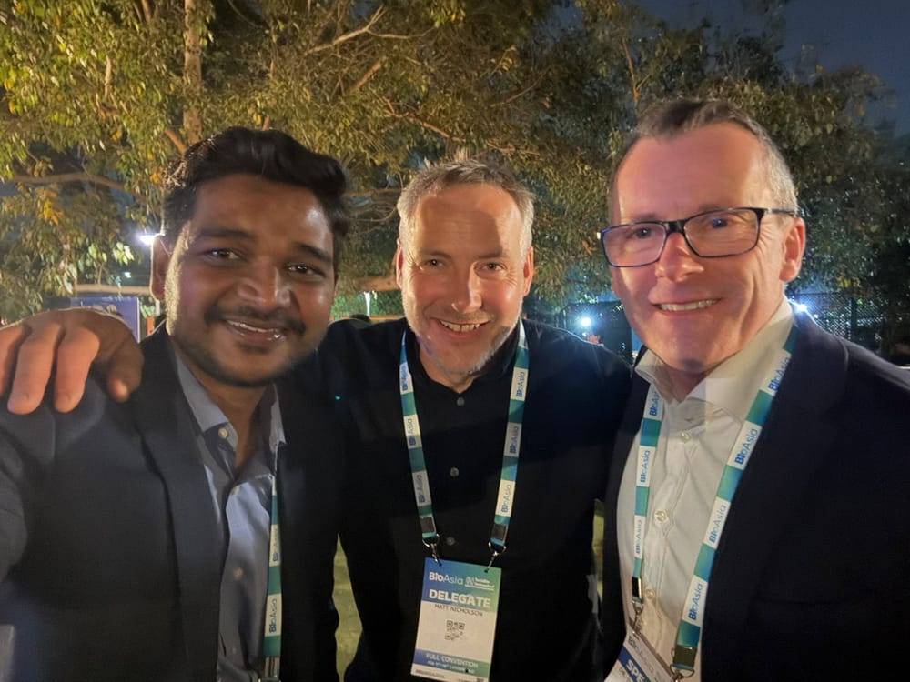 Nagaraj with fellow delegates at BioAsia 2026