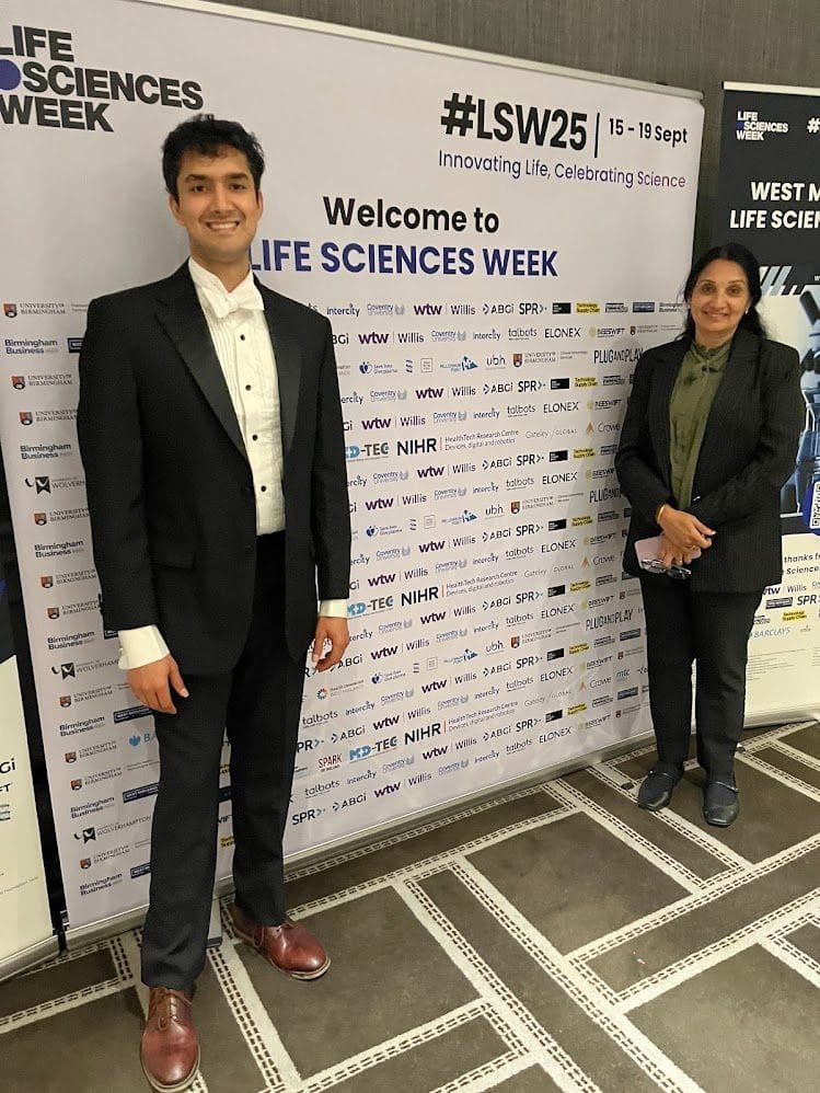 Shashank at the West Midlands Life Sciences Week 2025 gala