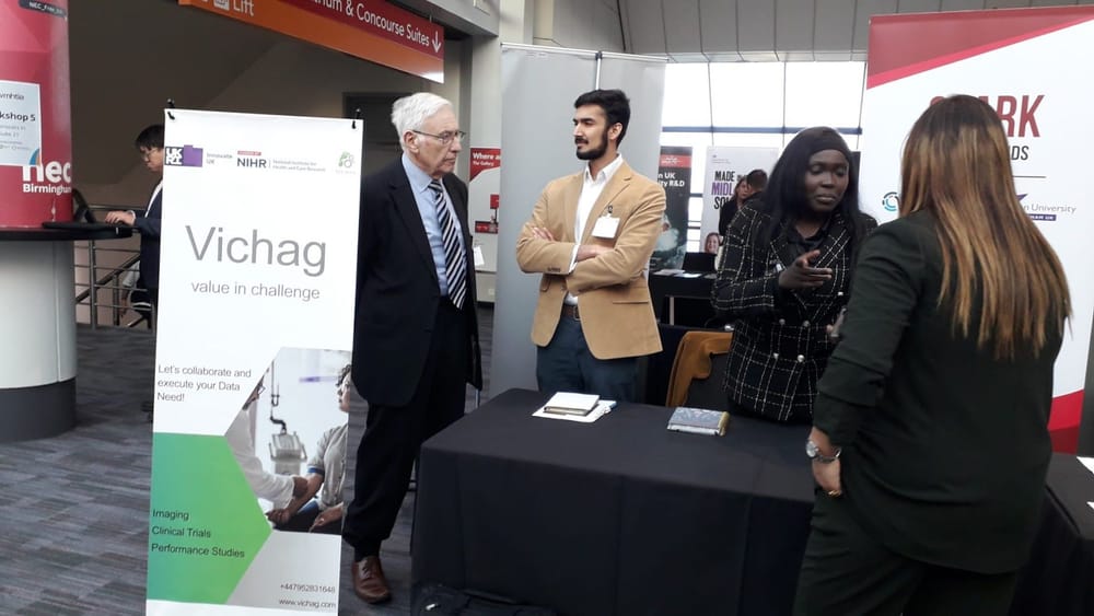 Visitors at the Vichag stand, WMHTIA International Assembly 2025